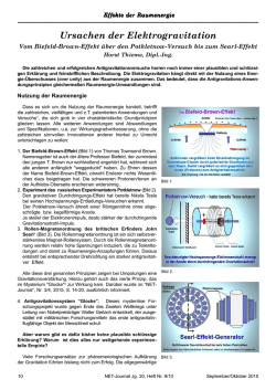 Ursachen der Elektrogravitation