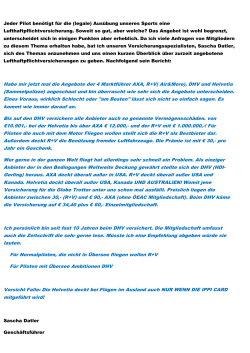 PDF Datei zum Thema Haftpflichtversicherung für HG/PG