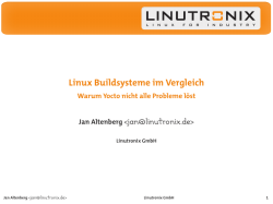 Linux Buildsysteme im Vergleich