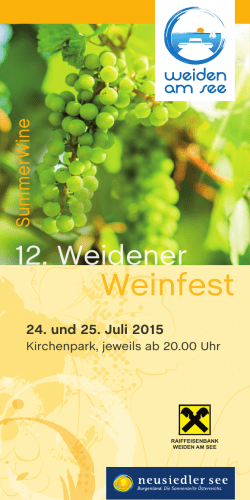 Weinfest 2015 - Weiden am See