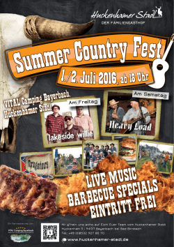 Summer Country Fest - Vital Camping Bayerbach