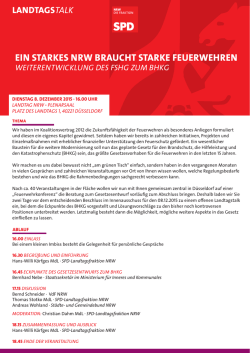 Ein sTArkEs nrW brAucHT sTArkE fEuErWEHrEn
