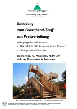 Einladung zum Feierabend-Treff mit Preisverleihung