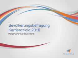 Bev&ouml;lkerungsbefragung Karriereziele 2016