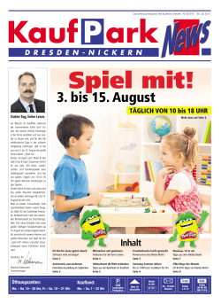 Juli 2015 - KaufPark Dresden