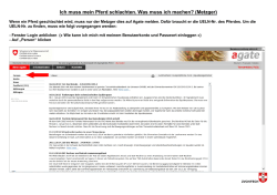 Ich muss mein Pferd schlachten. Was muss ich machen? (Metzger)