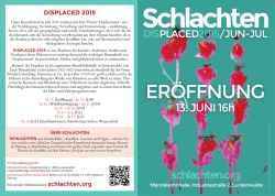 Einladung  - Stiftung Flucht, Vertreibung, Vers&ouml;hnung