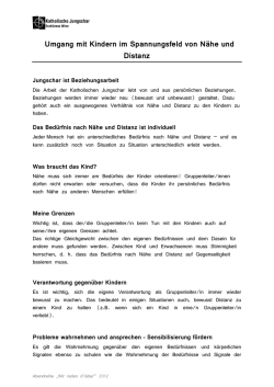 Input N&auml;he und Distanz