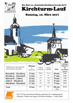 Distanz Zeit Bazenheid &ndash; Kirchberg 3.5 km 60 min Kirchberg