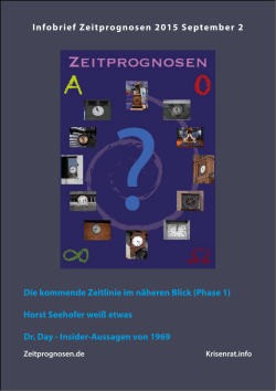Infobrief Zeitprognosen September 2015 2