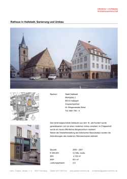 Rathaus in Hallstadt, Sanierung und Umbau