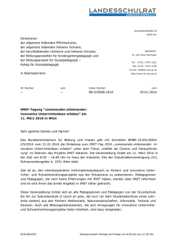 IMST-Tagung "voneinander.miteinander