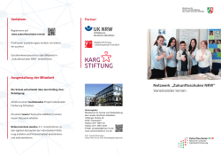 Netzwerk „Zukunftsschulen NRW“ Voneinander lernen