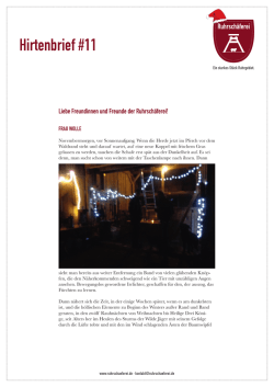 Hirtenbrief #11 lesen