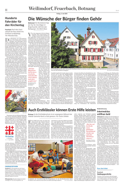 Die W&uuml;nsche der B&uuml;rger finden Geh&ouml;r