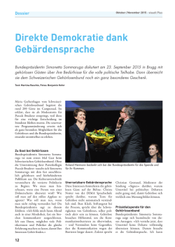 Dossier Tag der Geb&auml;rdensprache  - SGB-FSS