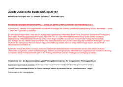 Zweite Juristische Staatsprüfung 2015/1
