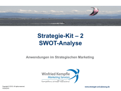 SWOT-Analyse