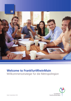 Welcome to FrankfurtRheinMain - Region Frankfurt und Rhein-Main