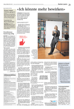 Ich k&ouml;nnte mehr bewirken - Prisca Birrer