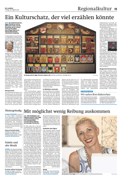 Ein Kulturschatz, der viel erz&auml;hlen k&ouml;nnte