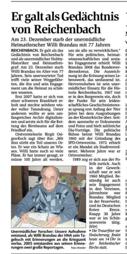 Er galt als Gedächtnis ` - BURGVEREIN REICHENBACH eV