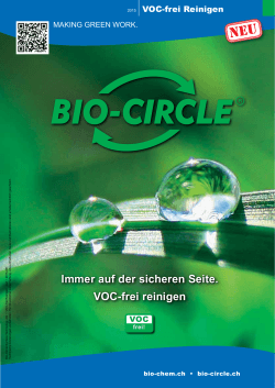 VOC-freies Reinigen - Bio