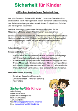 - Sicherheit für kinder Duisburg