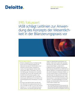 IFRS fokussiert-Newsletter