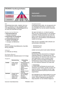 Instrument Kreativit&auml;tstechniken