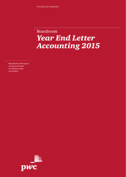 Year End Letter Accounting 2015