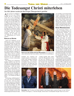 Die Todesangst Christi miterleben