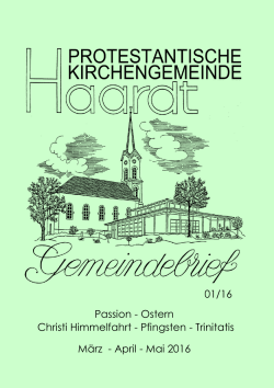 01/16 Passion - Ostern Christi Himmelfahrt - Pfingsten
