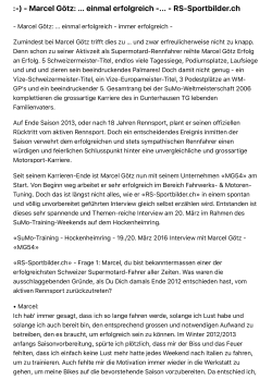 Marcel Götz: … einmal erfolgreich -... - RS-Sportbilder.ch