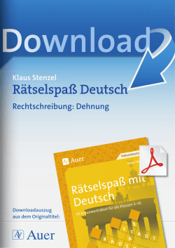 Rätselspaß Deutsch