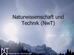 Naturwissenschaft und Technik (NwT) - Lehrer-Uni