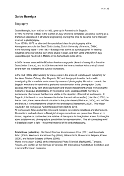 Guido Baselgia Biography