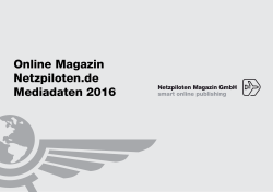 Online Magazin Netzpiloten.de Mediadaten 2016