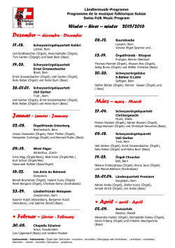 Ländlermusik-Programm PDF