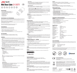 JAY-tech Mini Bass Cube SA106BTR Manual (DE+EN).indd
