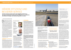 HÖHERE EFFIZIENZ UND BESSERER SERVICE