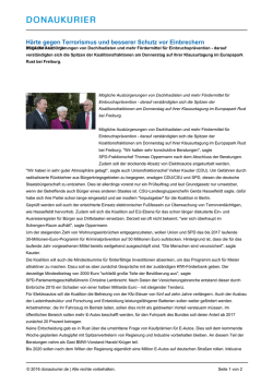 H&auml;rte gegen Terrorismus und besserer Schutz vor