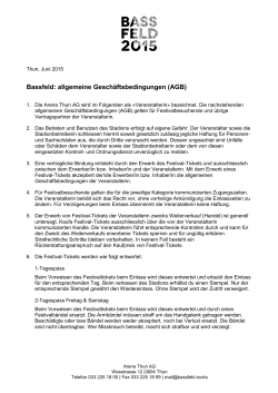 AGB - Bassfeld Thun