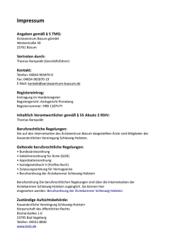 Impressum - &Auml;rztezentrum B&uuml;sum gGmbH