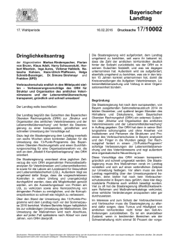 Drucksache 17/10002 - Bayerischer Landtag