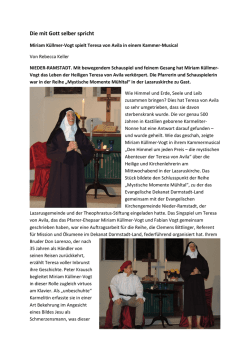 Ein Bericht von Rebecca Keller - Evangelisches Dekanat Darmstadt