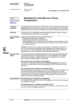 Merkblatt f&uuml;r Lehrkr&auml;fte zum Thema: Treuepr&auml;mien
