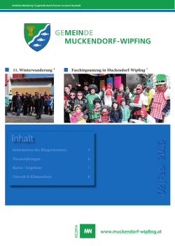 02|Feb. 201602|Feb. 2016 Inhalt - Gemeinde Muckendorf
