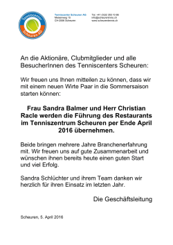 Information zum Restaurant
