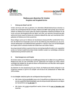 Infoblatt Medienscouts Abzeichen